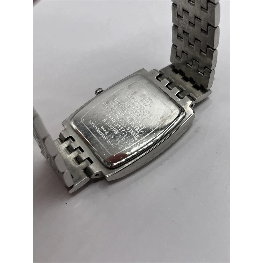 Accurate Legato+‎ Swiss Sapphire Crystal Men's Quartz Watch AMQ117- New Battery